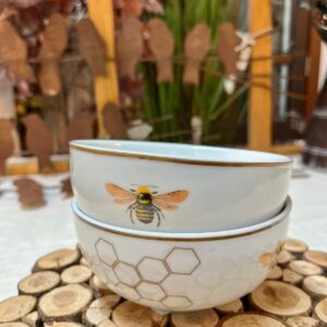 BOWL DE ABELHA EM PORCELANA