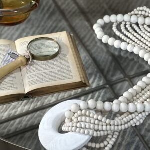 COLAR DE MADEIRA BRANCO