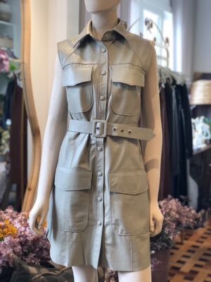 Vestido Couro Pelica